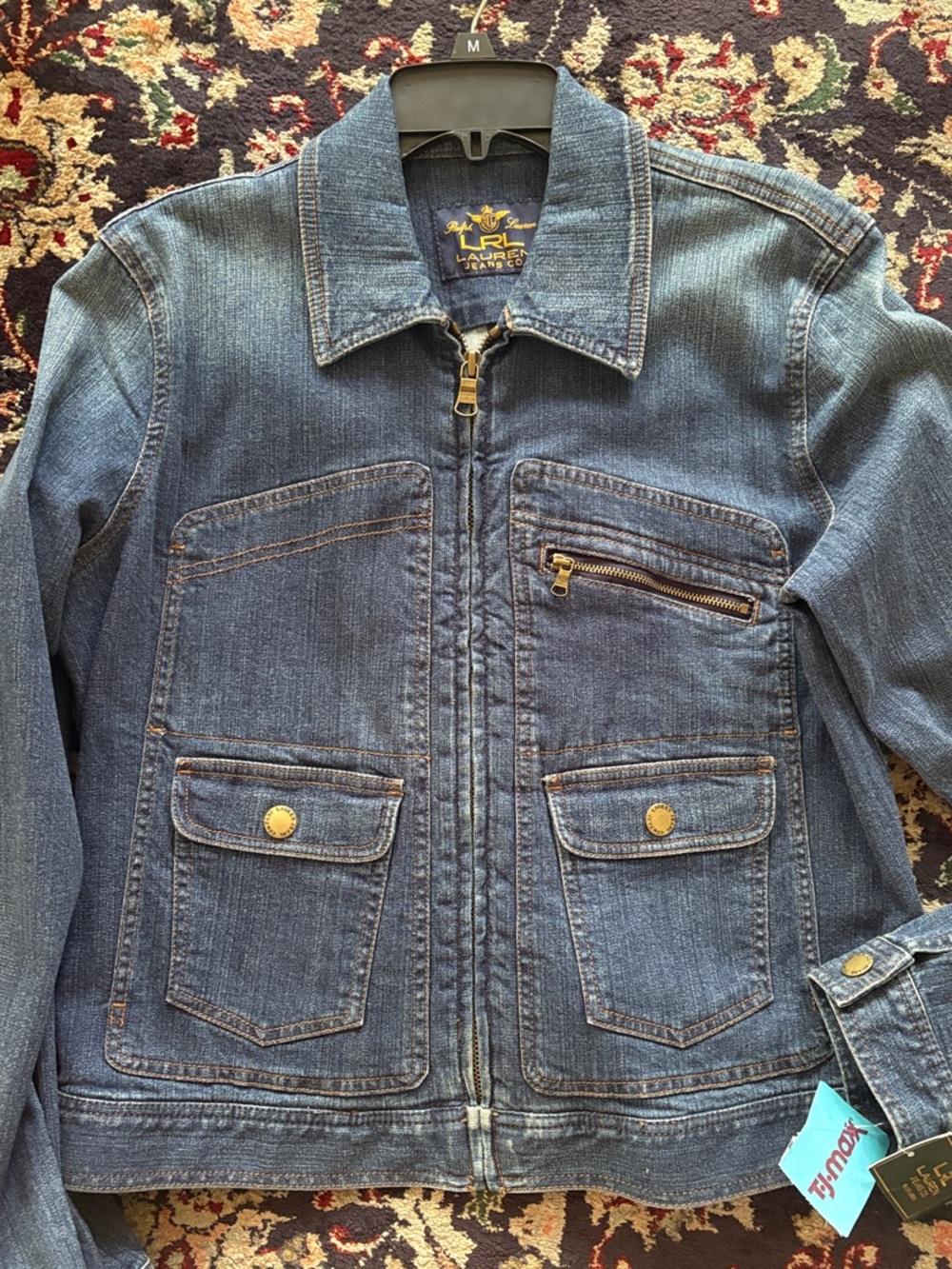 LRL Ralph Lauren Denim Zip-Front Jacket - Dark Blue